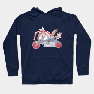 Funny abstract bike Hoodie